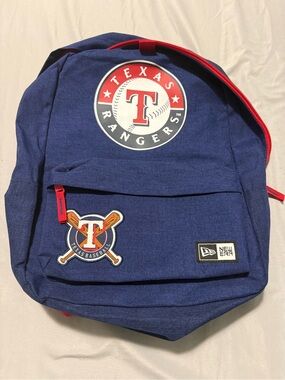 New Era Navy Blue & Red Texas Rangers Backpack